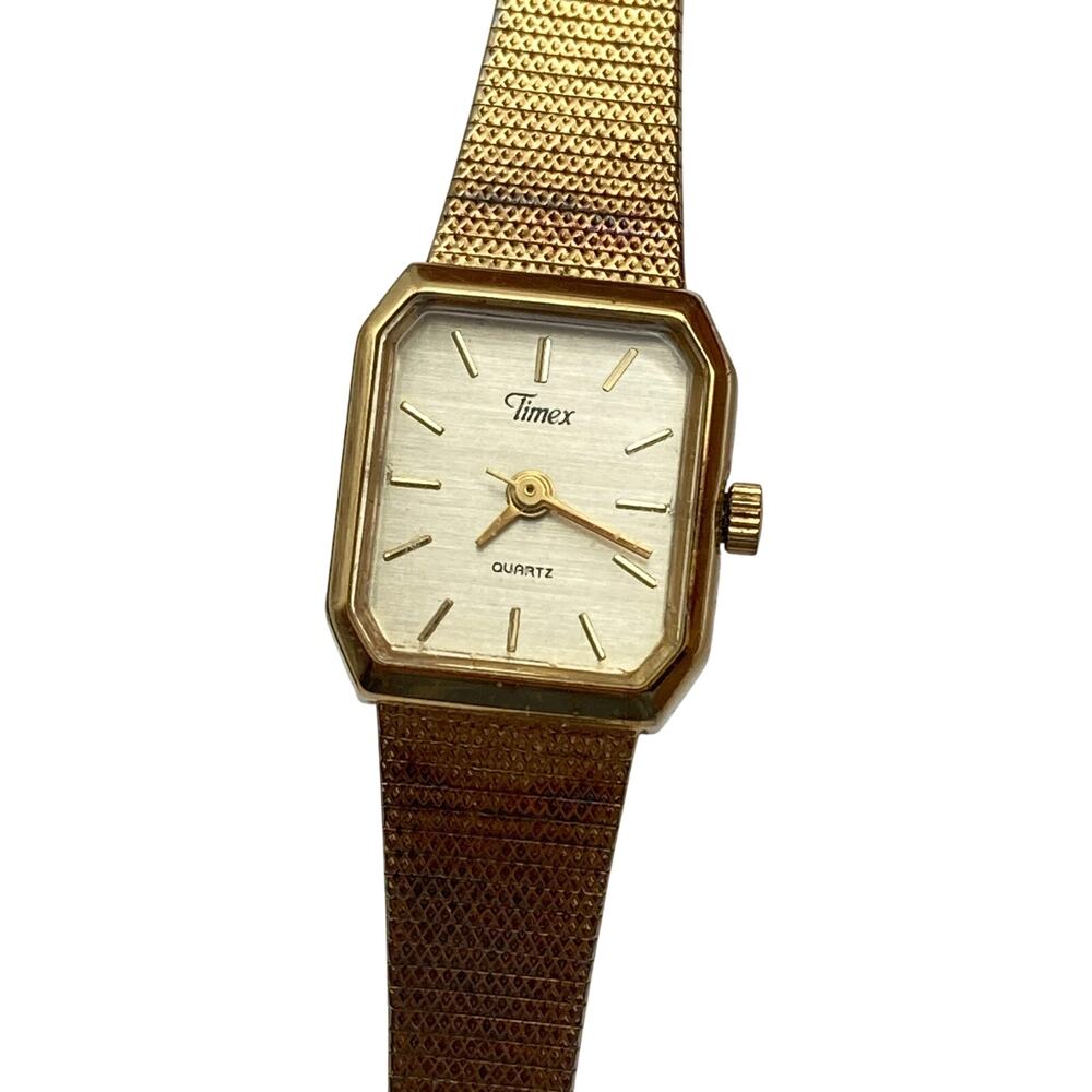 VTG Timex BA Cell Women's Dress Petite Watch 16mm - New Battery - Adjustable